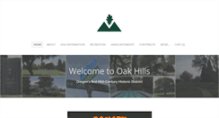 Desktop Screenshot of oakhillsoregon.com