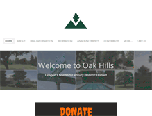 Tablet Screenshot of oakhillsoregon.com